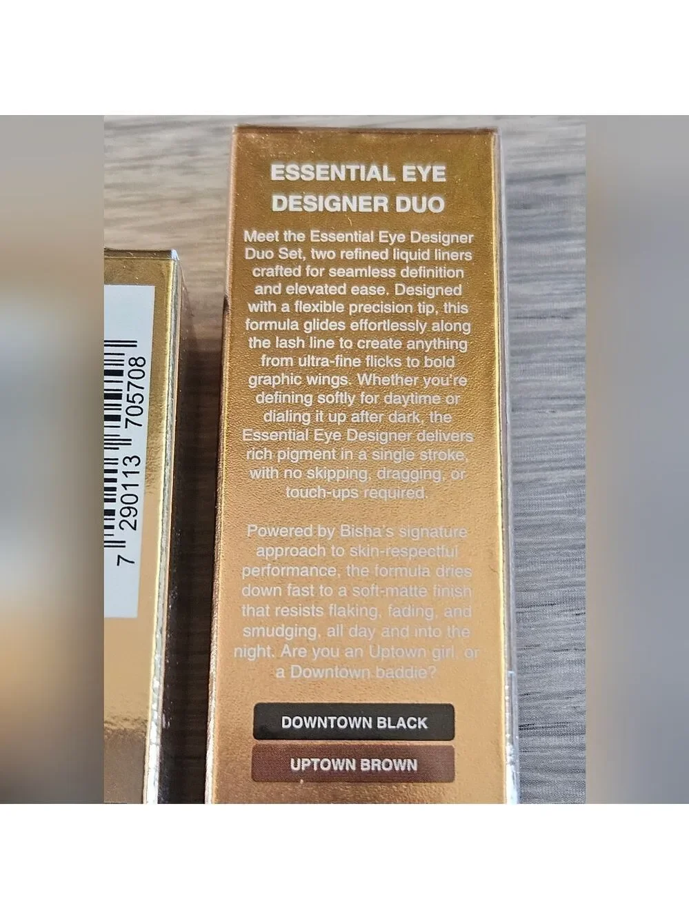 Natasha Denona Golden Glimmer Gloss & BISHA Essential Eyeliner BLACK NEW